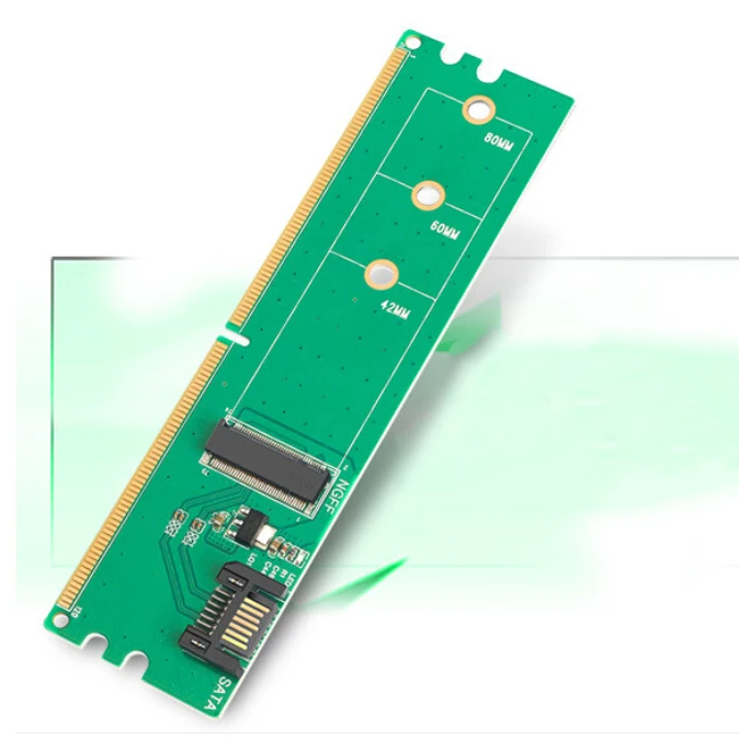 

MAIWO KT035 Adapter Card M.2 (NGFF) to SATA Adapter Card DDR2 Power Supply SSD Hard Drive Expansion Card