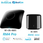 Broadlink RM4 ProBestcon Rm4C Mini умный дом Wi-Fi ИК RF контроллер автоматизации Wi-Fi ИК RF пульт дистанционного управления работает с Alexa