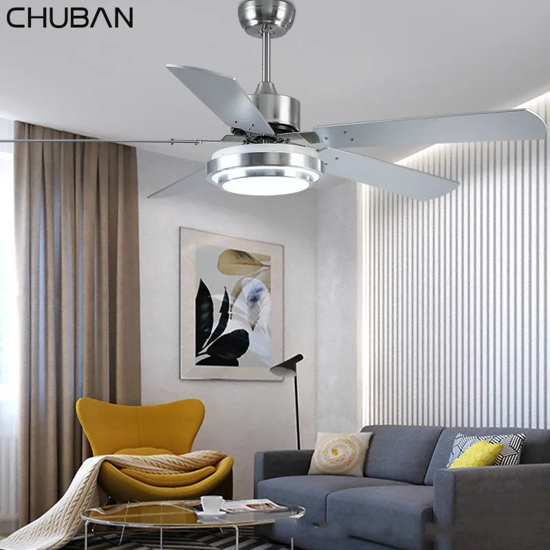 Потолочный вентилятор с 5 лезвиями светильник дистанционным управлением из