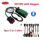 Новинка 2021, VCI 2018R0 VD DS 150E CDP Bluetooth 2017R3 генератор ключей для дельфина, автомобиля, грузовика, светодиодный Obd2 сканер, автомобильные Obd диагностические инструменты