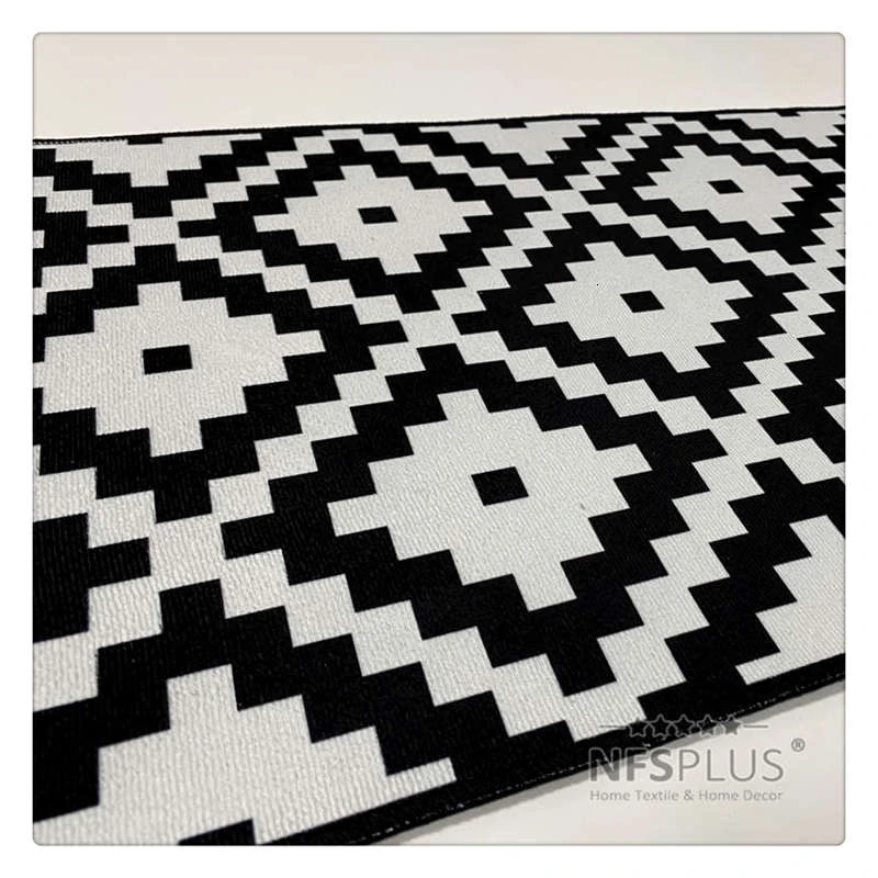 2PCS/SET Kitchen Carpet Floor Mat Rugs 40x60cm & 40x120cm Polyester Fiber Geometric Designs PVC Dots Anti Slip Door Doormat|Коврик| |
