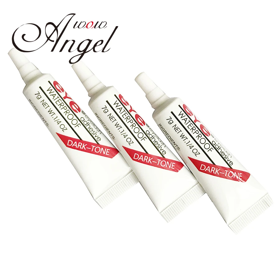 WOWANGEL клей для ресниц прозрачный белый/темно черный водонепроницаемый Накладные