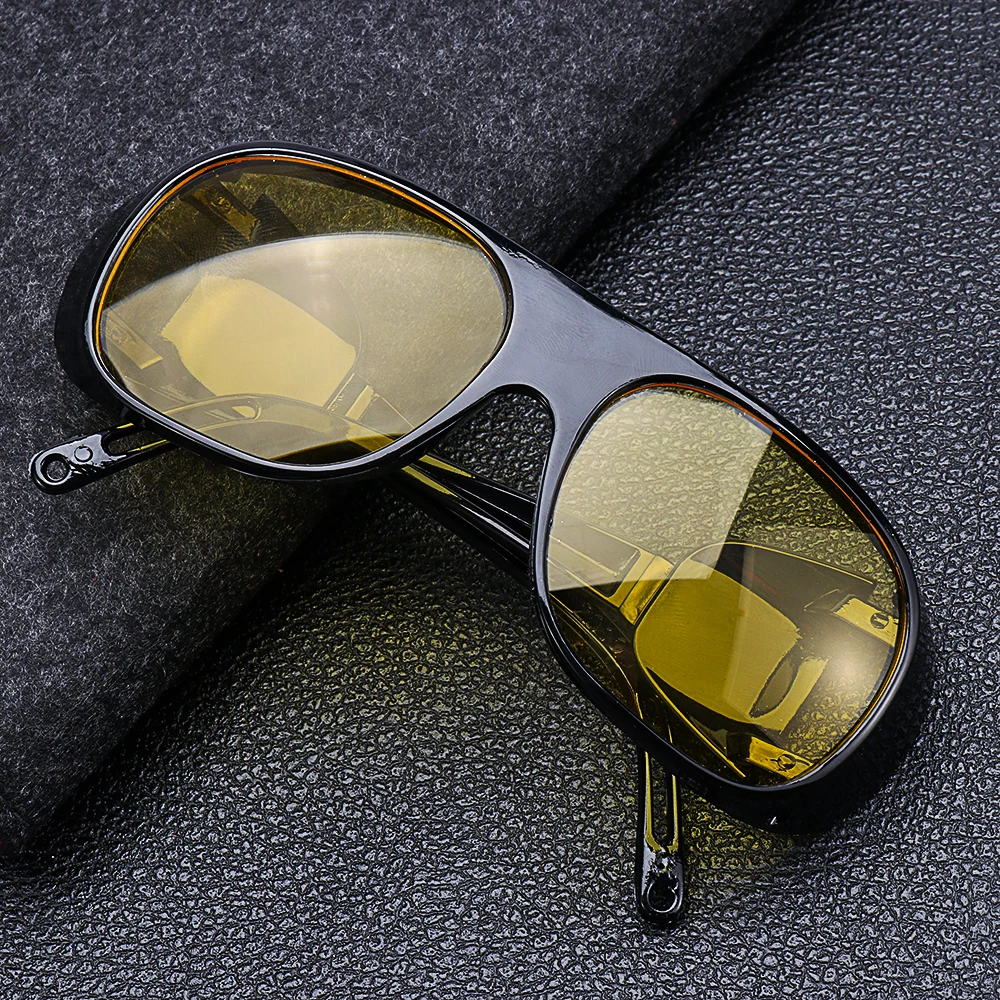 Очки ночного видения для мужчин антибликовые поляризационные с желтым оттенком