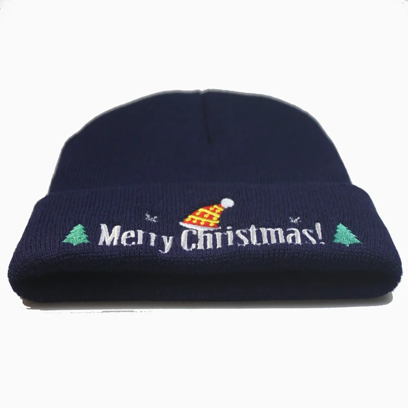 Вязаная шапка с вышивкой Merry Christmas новая модная толстовка капюшоном для мужчин и