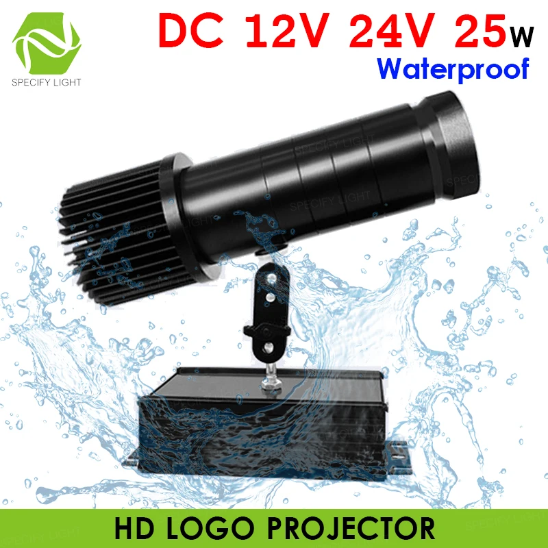 Проектор логотипа устанавливаемый на автомобиле 12 В 24 гобо с изображением узоров