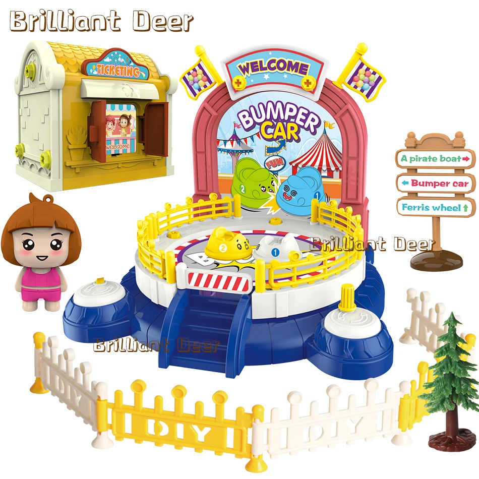 Пластиковый самодельный автомобиль с куклой обучающая модель строительные