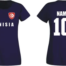 Tunisia T-Shirt Jersey Team Name & Nr Footballer 2019  Hot Sale New Fashion Street Wear Brand Clothing Women s shirt