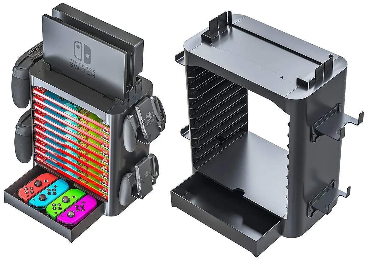 Подставка для хранения игровых аксессуаров Nintendo Switch 10 дисков