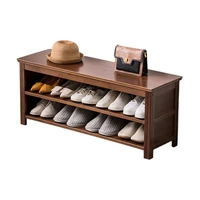 modern bamboo shoe bench rack storage shelf organizer for bedroom living room bathroom hallway entryway corridor and garden