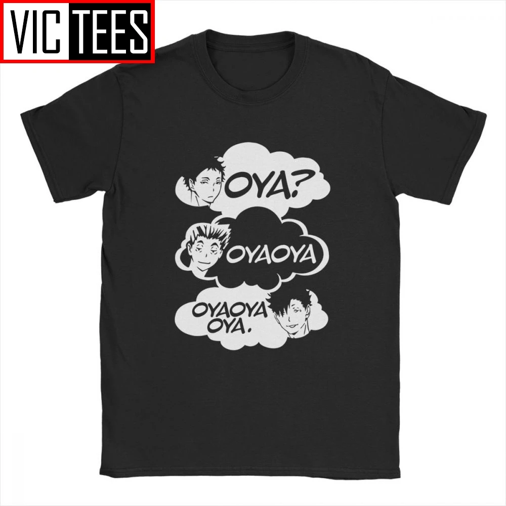 Мужская футболка Oya Haikyuu дизайнерская Kuroo из 100 хлопка премиум класса с рисунком
