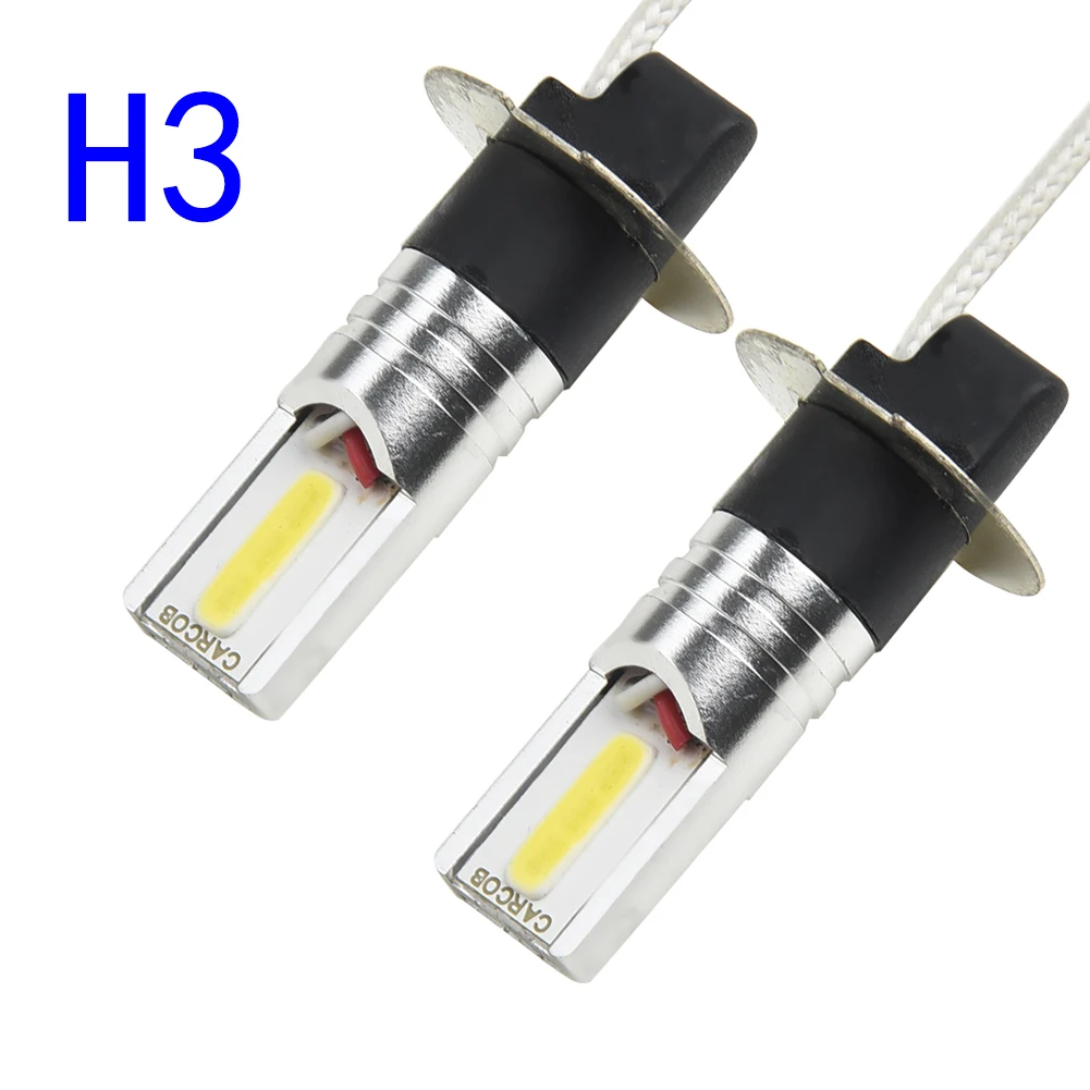 

High Power LED Headlight Waterproof Xenon white Bulb Car Double Sided H3