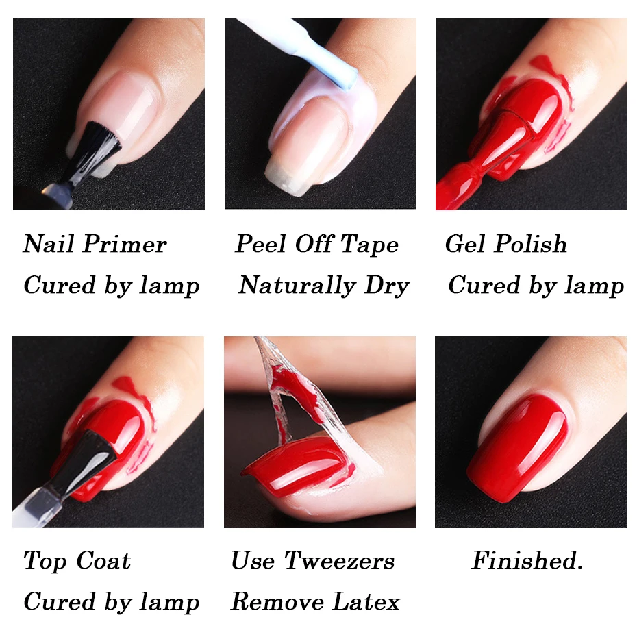 

Peel Off Liquid Tape Nail Polish Cream Finger Protective Nail Gel Fast Clean Latex Tearable Skin Care Glue Manicure Tool JI1825