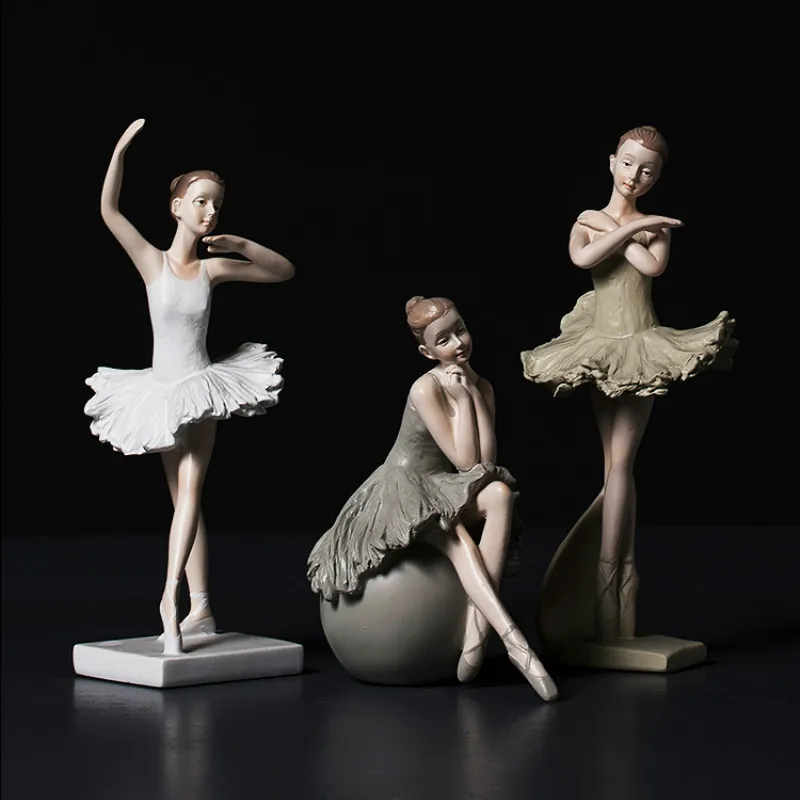 

Минималистичная балетная фигурка, украшения, статуи из смолы, аксессуары для стола, рождественские подарки, Декор для дома AC50HC