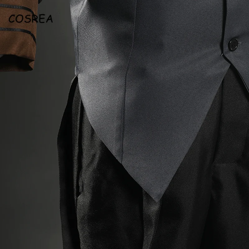 Аниме косплей костюм портовой мафии Чуя Накахары из манги "Bungou Stray Dogs" - рубашка, брюки, тренч, шляпа и парик.