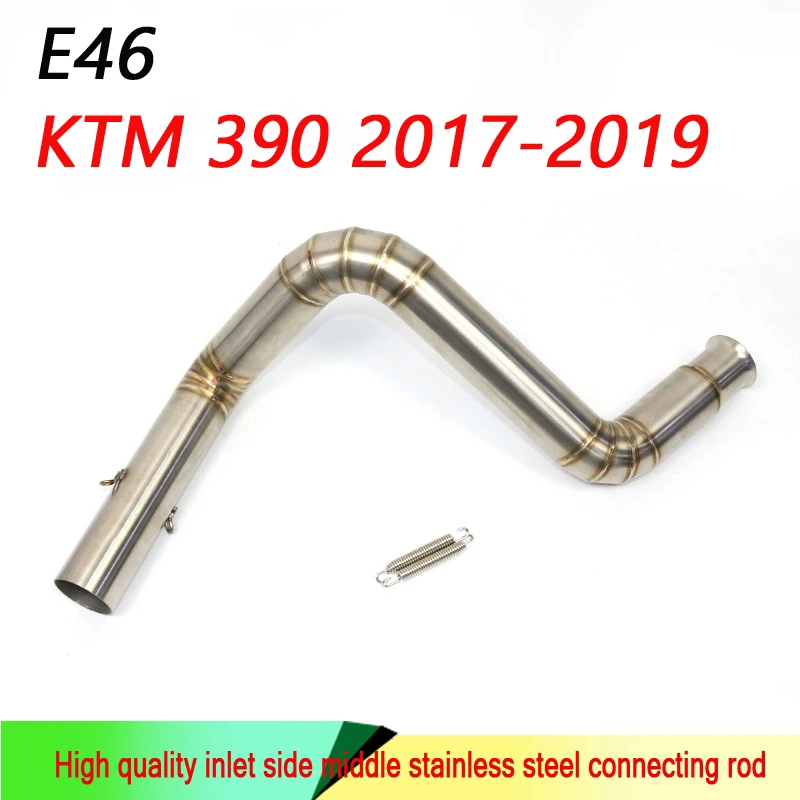 Motorcycle modified exhaust pipe KTM RC390 2017-19 stainless steel middle section