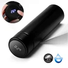 500 мл Термос умная Термокружка со светодиодным дисплеем, Термокружка для кофе, пива, стальная тыква, вакуумная фляга для путешествий, посуда для напитков