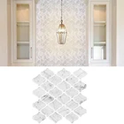 Мраморная мозаика матовая фонарь плитка пол стены стикер кухня ванная комната домашние обои Нескользящие утолщенные Наклейки на стены DIY Декор