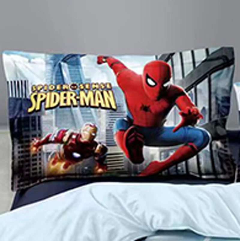Комплект постельного белья двойной с изображением Человека-паука пододеяльник