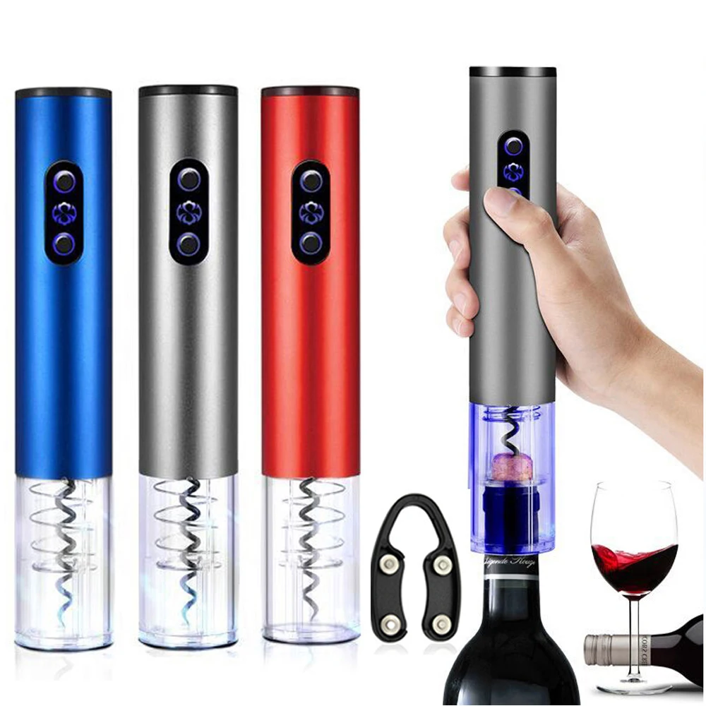 

Electric Wine Automatic Bottle Opener Portable Bottle Open Household Foil Cutter Electric Wine Opener Kichen Accessories