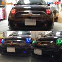 for fiat abarth 500 c 595 695 2007 2015 rf remote bluetooth app ultra bright multi color rgb led angel eyes kit halo rings