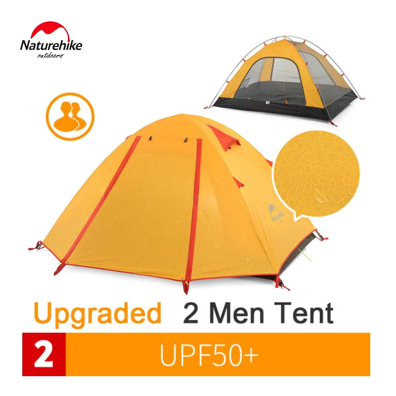 Bestellen Naturehike 2/3/4 Person Ultraleicht Ultraleicht Wasserdichte Doppel Schicht Anti-uv Sonnenschutz Große Camping Zelte Nylon Atmungsaktive Mes
