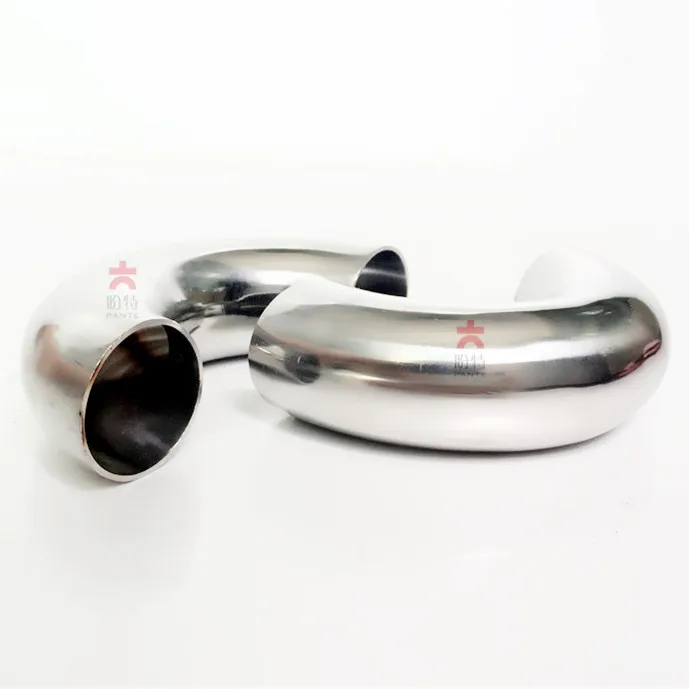 

Free shipping 45mm 304 Stainless Steel Sanitary Weld 180 Degree Bend Elbow Pipe Fitting For homebrew Dairy Product