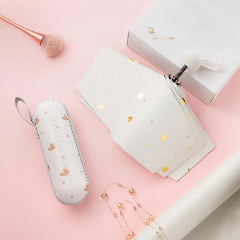 Маленький модный 5 складной зонт для подарка высокое качество мини Карманный