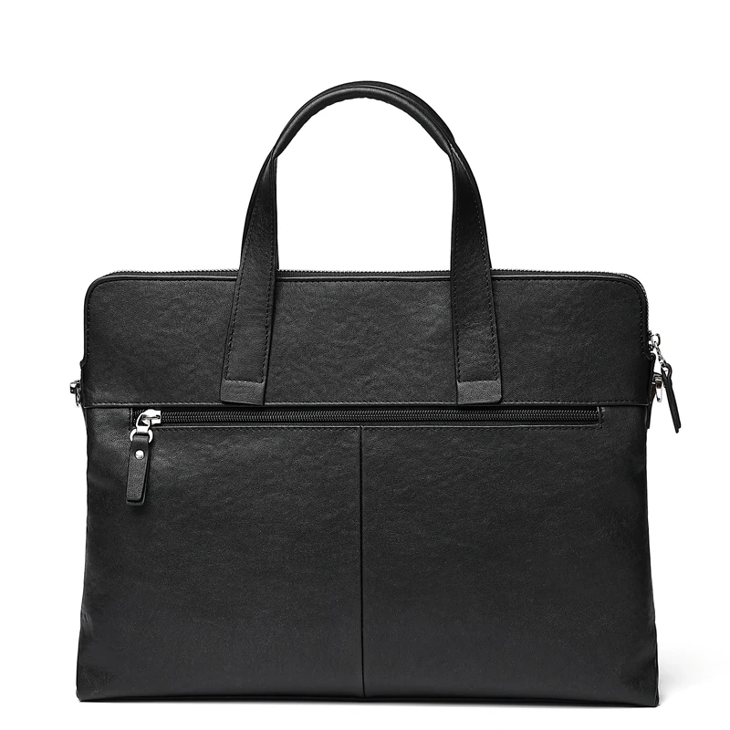 Bison Denim Cowhide Business Briefcase Genuine Leather Men Bag 14