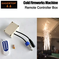 freeshipping digital wireless remote controller power con dmx cable for cold fireworks machine small console with button