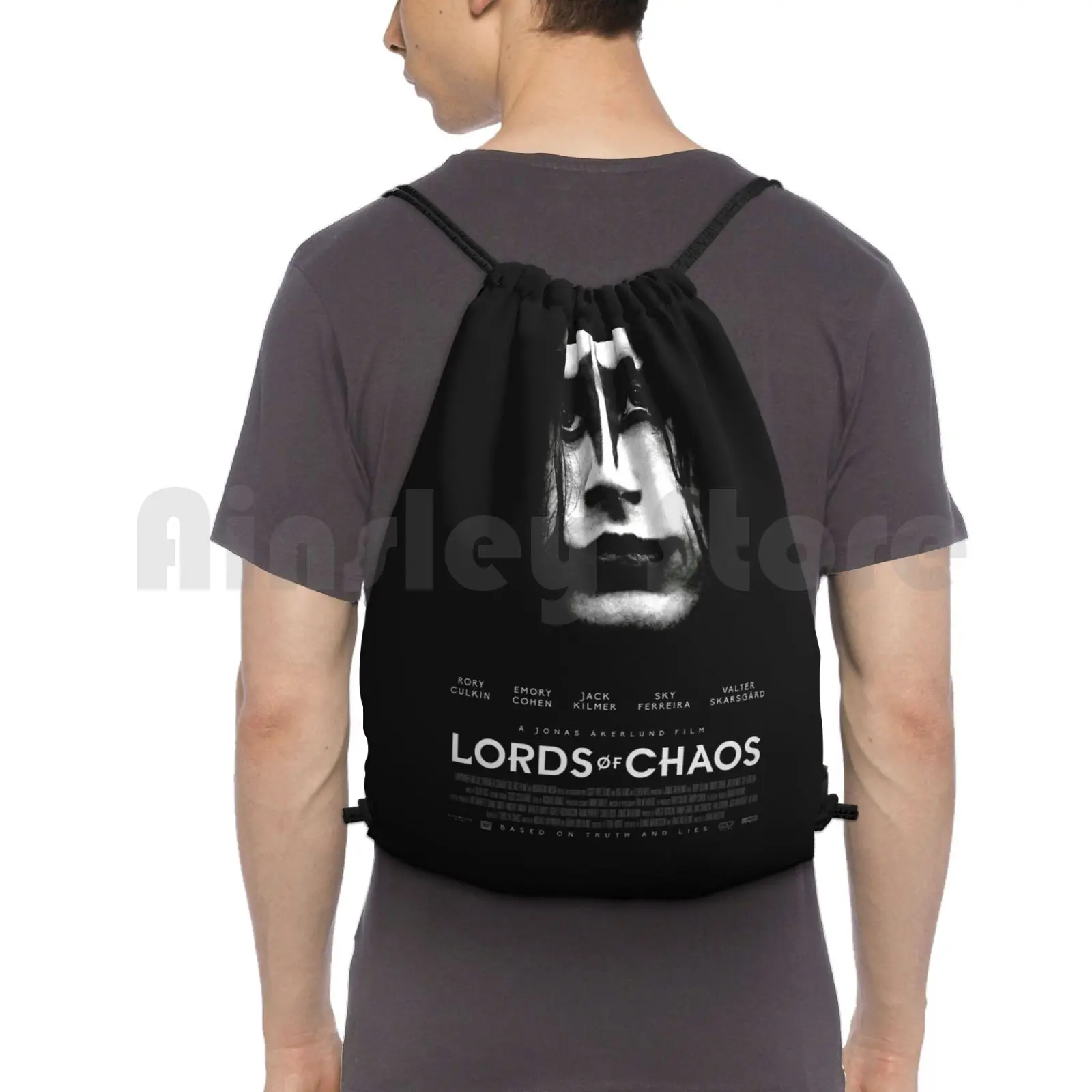 

Lords Of Chaos Backpack Drawstring Bags Gym Bag Waterproof Horror Scary Movies
