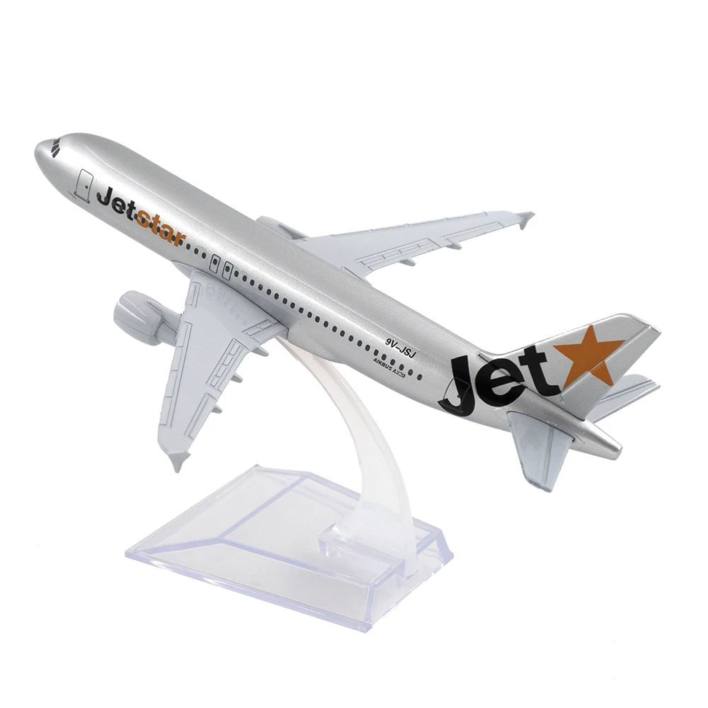 1/400 масштаб самолета Airbus A320 Jet Star Airways 16 см модель из сплава игрушки для детей