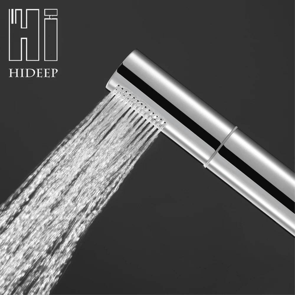 Латунная насадка для душа HIDEEP съемная моющаяся Лейка с переключателем