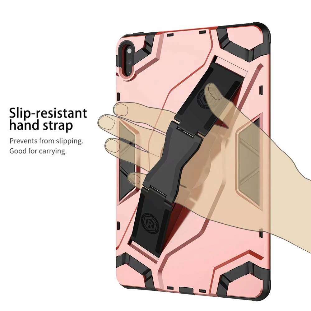shockproof armor tpupc portable hand strap stand tablet cover for huawei matepad 10 4 inch 2020 bah3 w09 bah3 al00 case free global shipping