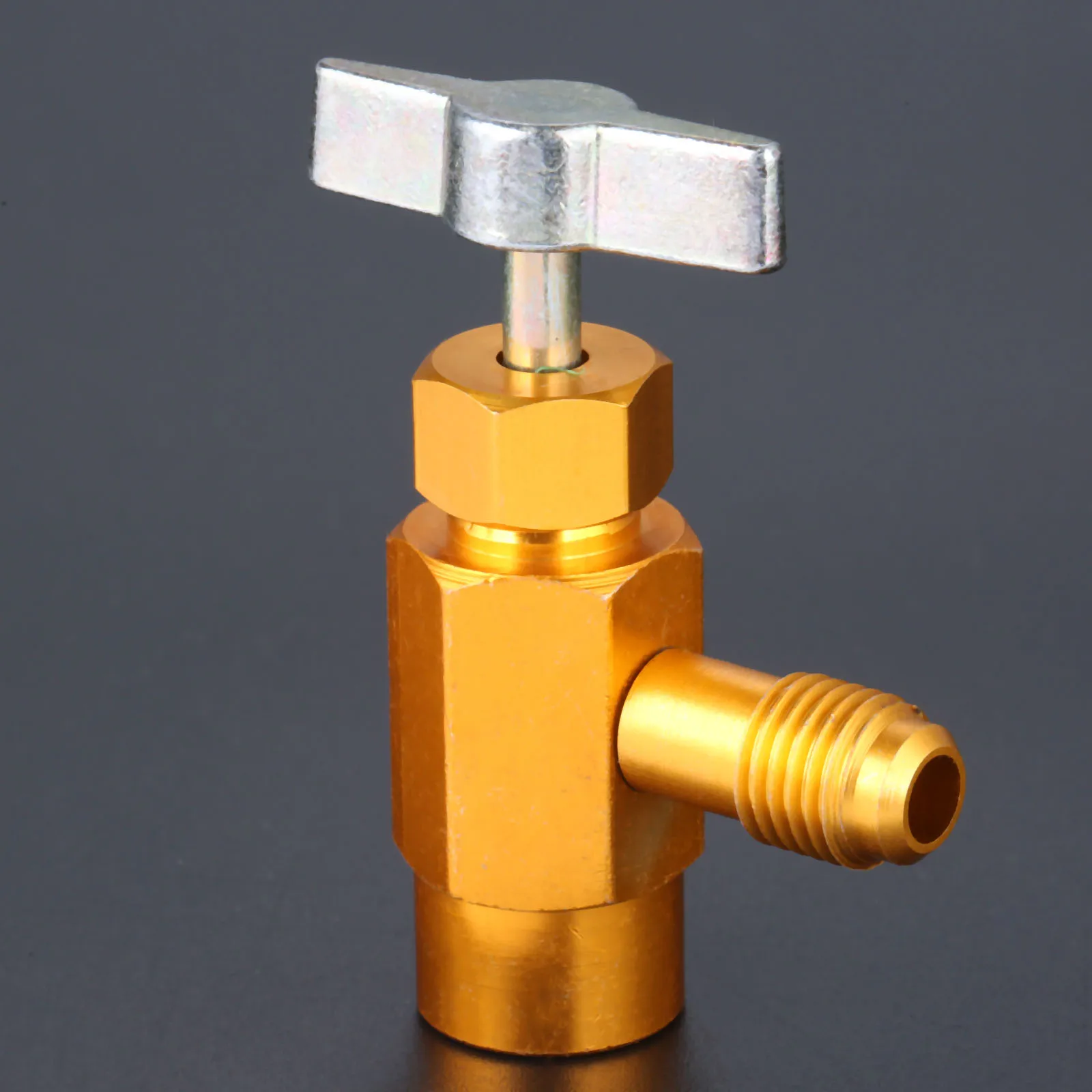 R-134A открывалка для хладагента кран Дозирующий клапан 1/2 ACME 1/2SAE латунный