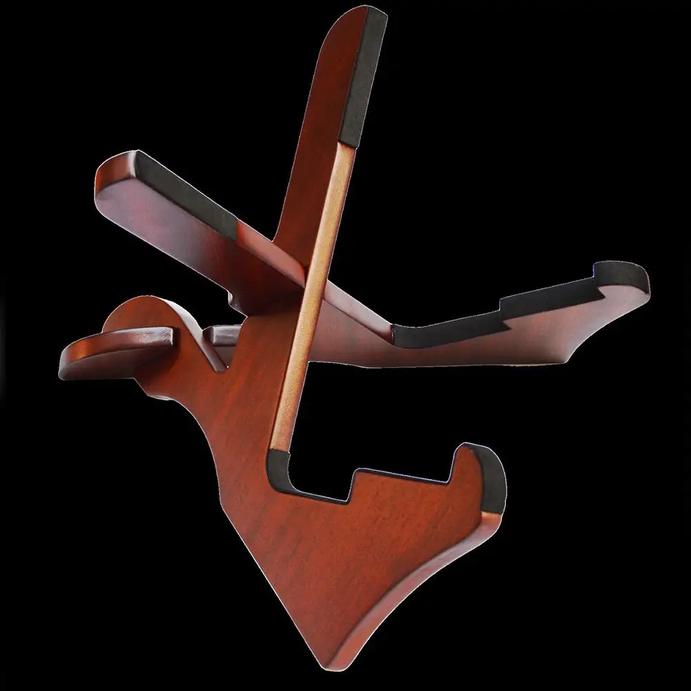 

Kalimba Ukulele Guitar Bracket Guitar Stand Musical Instrument Accessories Cross Detachable Wooden Holder Support Frame