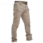 Мужские тактические брюки, водонепроницаемые, износостойкие, с несколькими карманами, для тренировок, 2021