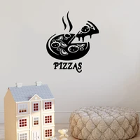 delicious pizza wall sticker pizza shop wall sticker for kitchen fast food restaurant home decor vinyl art mural dw11231