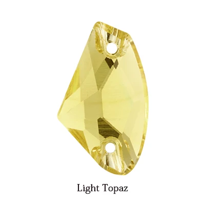 Light Topaz Высокое качество блестящий цвет пришить Кристальные Стразы для аппликации камни плоская задняя часть для одежды/дизайн ювелирных изделий DIY/аппликация "цветы" - Цвет: Light Topaz