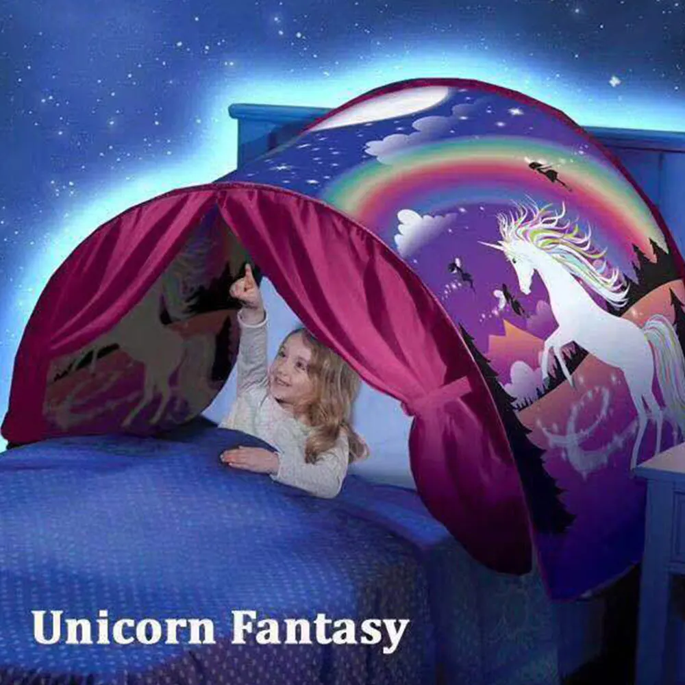 Детская игровая палатка Dream bed тенты с единорогом зимней страной чудес