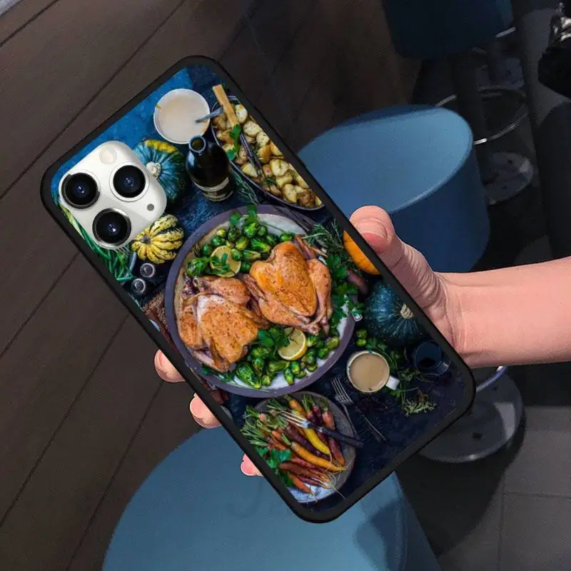 

Gourmet food make people hungry Phone Case for iPhone 11 12 pro XS MAX 8 7 6 6S Plus X 5S SE 2020 XR Soft silicone accessories
