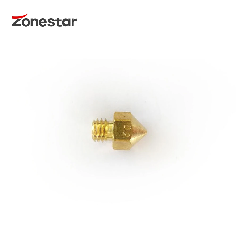 ZONESTAR 3D принтер Экструдер Насадка для 1,75 мм нити Размеры 0,2/0,3/0,4 мм Совместимость с ultimaker MK7 MK8 Reprap