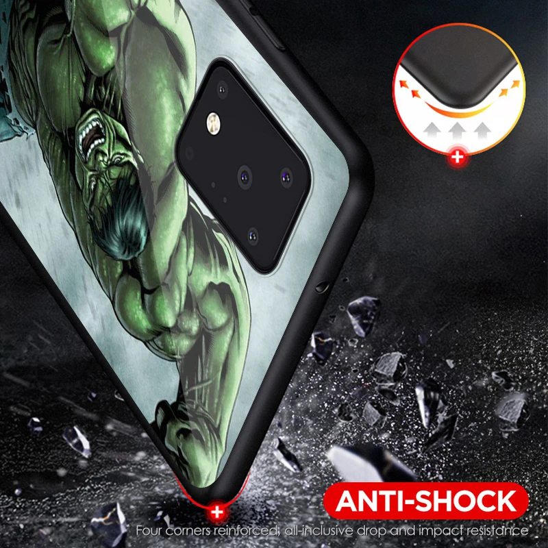 

Marvel Hulk Avengers For Samsung Note 20 10 8 9 M02 M31 S M60S M40 M30 M21 M20 M10 S Ultra Pro Plus Black Phone Case