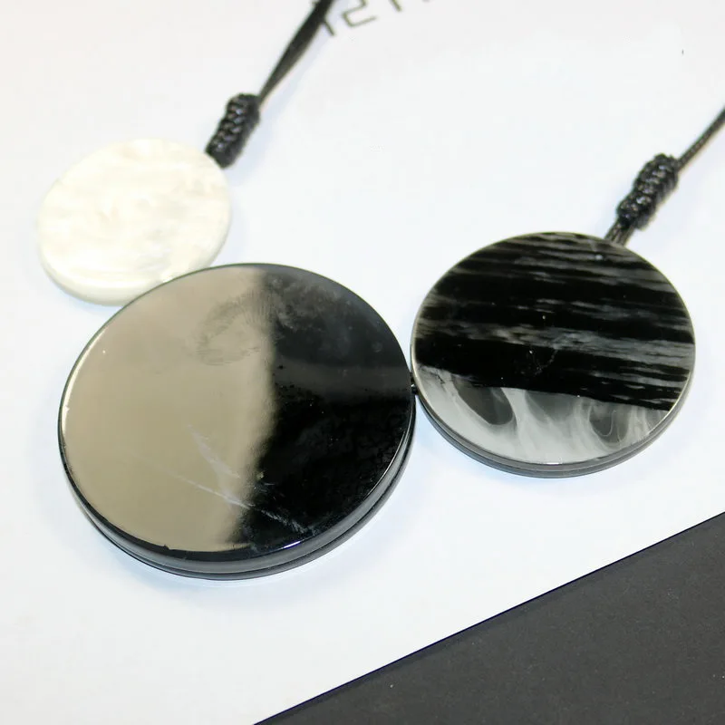 Изящное массивное ожерелье с подвеской из смолы для женщин Готический Бохо