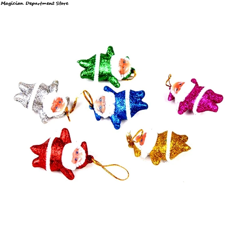 

6 Colorful Santa Claus Tree Hanging Xmax Indoor And Outdoor Big Tree Pendant Decoration Ornaments Cute Mini Kawai Dwarves New