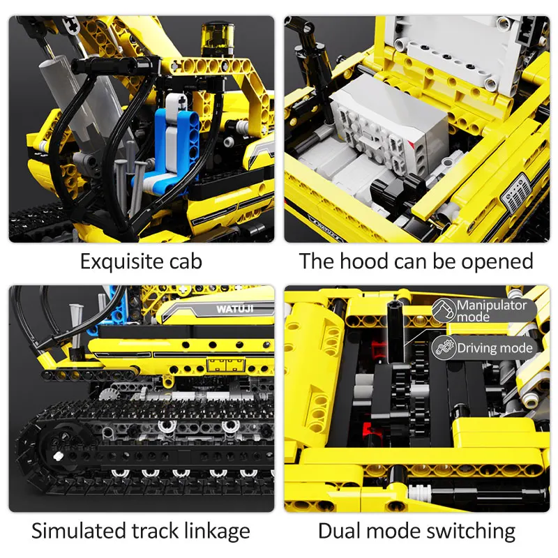 

New Remote Control Excavator vehicle Moc Building Blocks City High-tech Engineering RC Car Assemble Bricks Toys for Children Boy