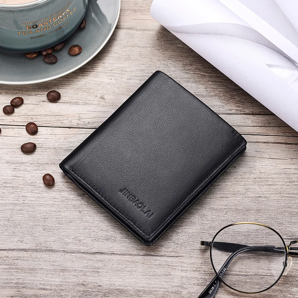 Porte monnaie для мужчин с надписью Тонкий Бизнес Многофункциональный держатель карты