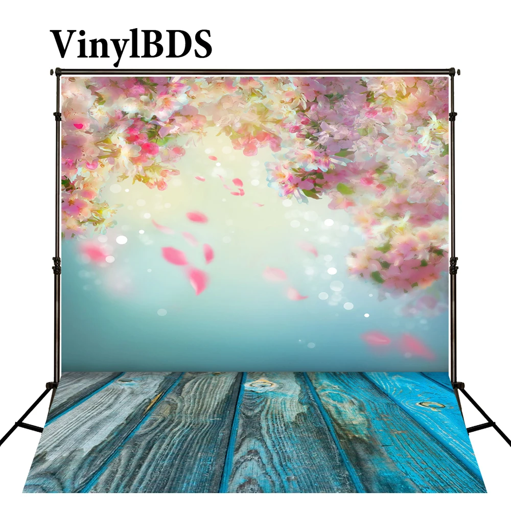 VinylBDS 10x10 футов цветочный фон живописные Фото фоны Свадебные занавески деревянные