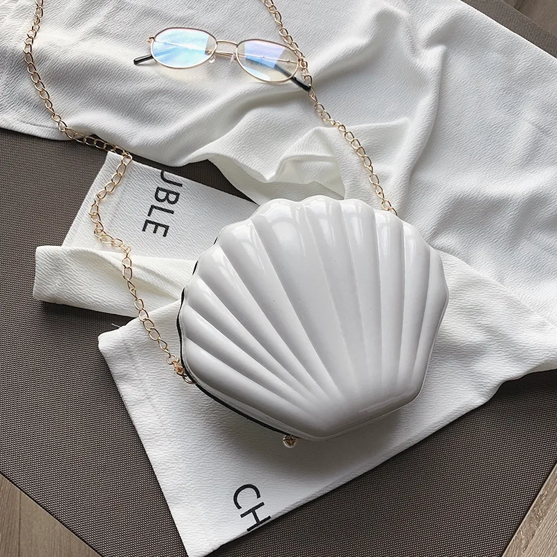 

2021 New Fashion Luxury Lady Messenger Chain Scallop Bag Designer Series High-quality Shell Shoulder Bag Women's Handbag