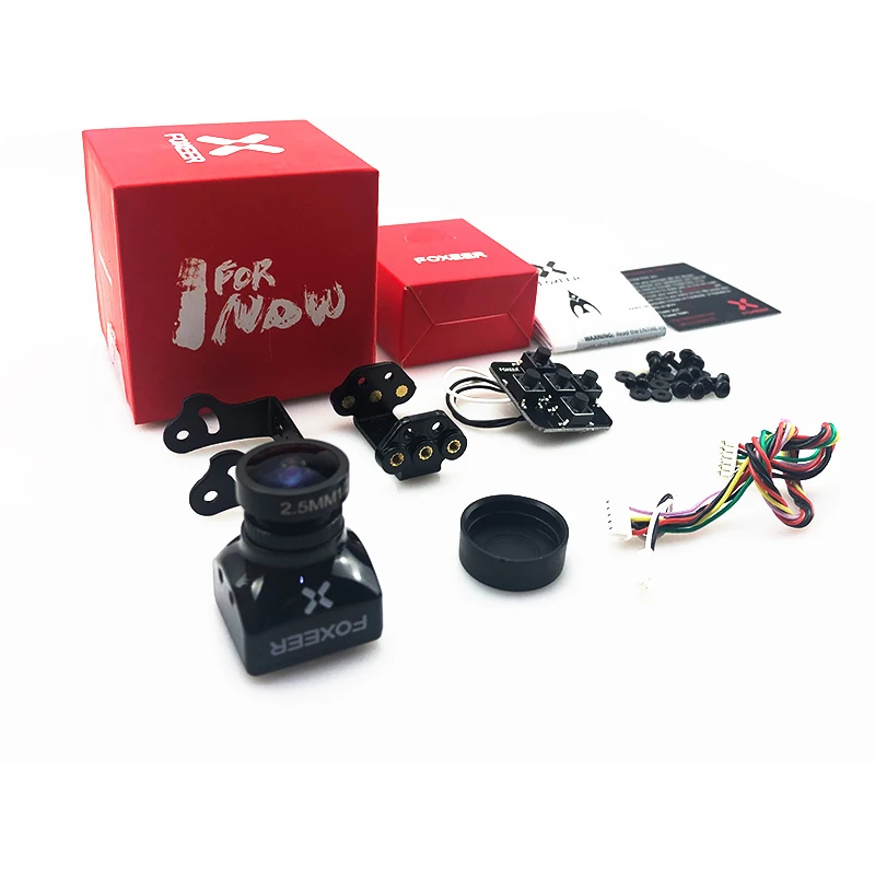 black 2.5mm Foxeer Arrow Mini Pro 1,8 мм/2,5 мм 650TVL WDR FPV камера Встроенный OSD с кронштейном NTSC/PAL для гоночного дрона FPV - Цвет: black 2.5mm