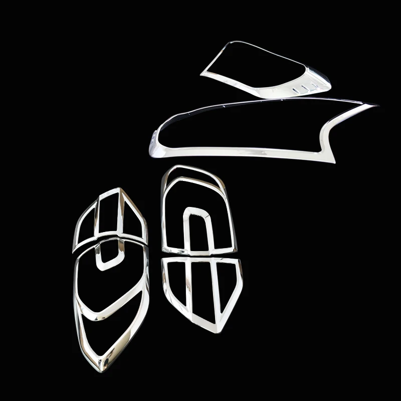 Крышка головного фонаря 6 шт хромированные ABS пластиковые автомобильные